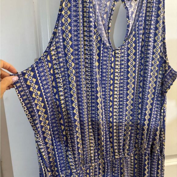 Plus Moda Patterned Sleeveless Jumpsuit szc4X - Picture 4 of 7